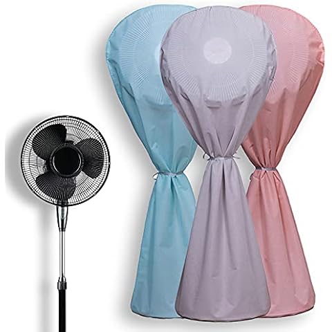 ZZJCY Pack of 3 All Inclusive Dust Cover Fan, Round Protective Cover for Electric Fans, Floor Fan Cover Protector, for Standing Floor Fans,Long Cover