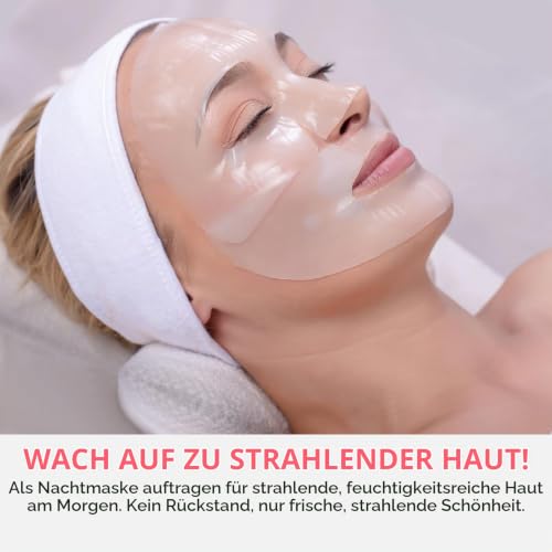 Bio Collagen Real Deep Mask, Minimiert die Poren, Reduziert Feine Linien und Falten, Hydrogel Maske für die Nacht… – Ansicht 5