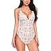 MORCHANMode Femmes Lingerie One Piece Babydoll Mini Body Sexy Charme Translucide Mesh Lingerie Lingerie(S,Blanc)