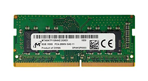 Image of Micron 8GB DDR4 1Rx8 PC4-2666V-SA2 MTA8ATF1G64HZ-2G6D1 So-DIMM Laptop RAM Memory