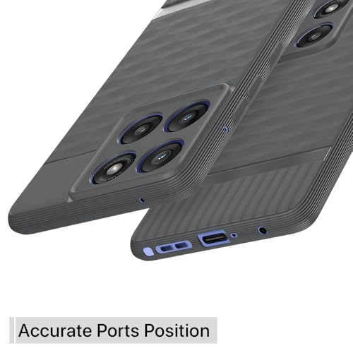 Image of Shockproof Case for Motorola Edge 60 Stylus 5G | Full Camera Protection | TPU Flexible Back Cover for Motorola Edge 60 Stylus 5G (Graphite Grey)