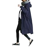 ✿ ♥ ✿ Cremallera bidireccional práctica: el impermeable para mujer tiene cremalleras robustas que tiran del dobladillo del impermeable de abajo hacia arriba cuando es necesario, para que las mujeres puedan moverse con facilidad.
