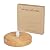 Arturesthome Wooden Ceiling Canopy Kit with Hardware, Handmade Natural Wood Ceiling Plate for Pendant Light or Hanging Lights, DIY Chandelier Fixture - Wood 12cm