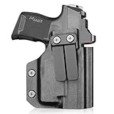PROUS IWB Kydex Light Holster Fit Sig Sauer P365/P365X/P365 SAS/ P365XL w/TLR-6/TLR-6 HL/TLR-6 HL G, Inside Waistband Conceal Carry, Optic Cut, Adj. Cant & Retention, Right Hand