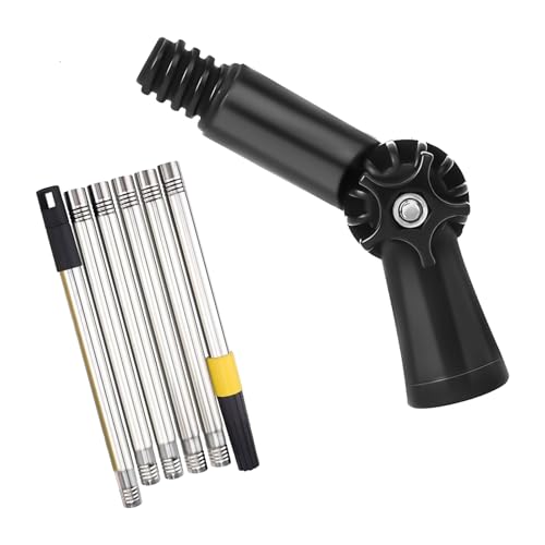 Sistemi di pulizia delle finestre retrattili con giunti di bloccaggio sicuri, impugnatura perfetta per superfici in vetro, manutenzione resistente, asta di prolunga in acciaio antiruggine per lavaggio