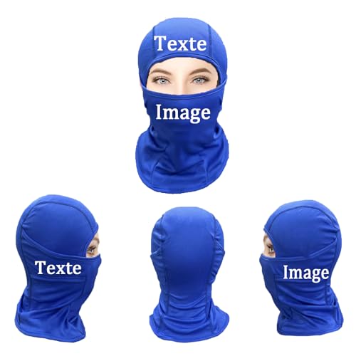 Personnalisé Cagoule Moto Homme Femme Balaclava Cagoule Masque de Ski Protection UV Sports de Plein Air Cyclisme Ski Moto