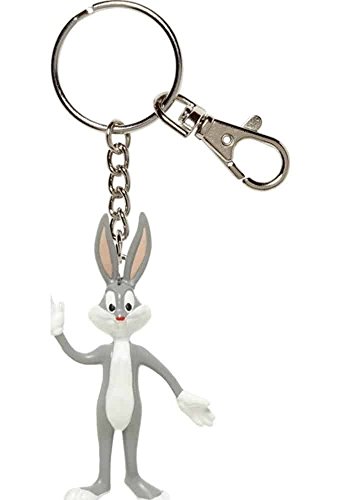 NJ Croce Looney Tunes Bugs Bunny Bendable Keychain