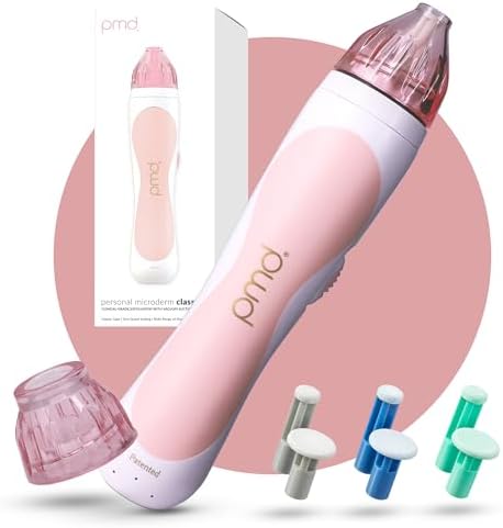 PMD Beauty Personal Microderm Classic - At-Home Use, Facial Exfoliator Tool, Microdermabrasion Machine Kit for Face and Body Skincare