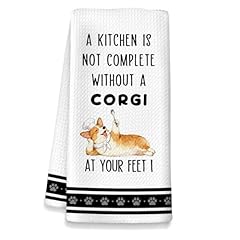 01-funny Corgi Kitchen Towels