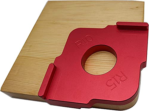 3Pcs Radius Jig Router Templates, R5 R10 R15 R20 R25 R30,3Pcs Aluminum Alloy Corner Radius Quick-Jig Router Bit Templates, Woodworking Semicircle Position #TOP4