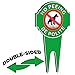 SignDuty Double Sided Metal No Peeing Dog Yard Sign - DiBond Aluminum No Pooping Dog Yard Sign – Protect Your Grass & Property (1)