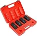 frperce Impact Socket Set 1/2 inch Drive Spindle Axle Nut Socket Set 4PC 12 Point,Metric 30mm 32mm 34mm 36mm,Heavy Duty Impact Socket Set with Portable Case