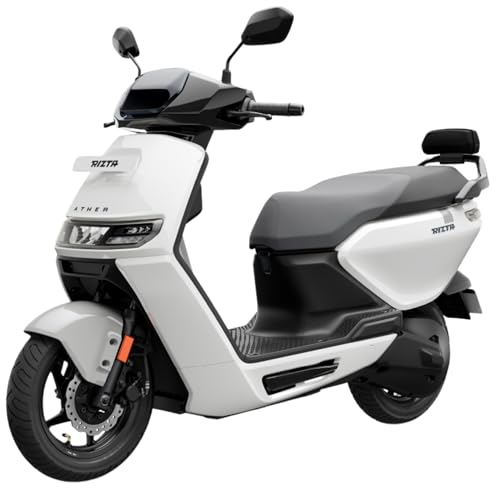 Ather Rizta Z 123 KM IDC range in Siachen White Mono booking for Ex-Showroom