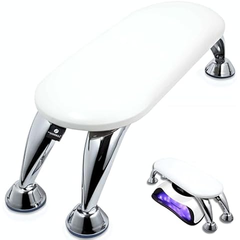 Arm Rest for Nails Tech - Nail Arm Rest, Manicure Hand Rest, Hand Rest for Nails Tech, Nail Arm Rest for Nail Tech, Nail Hand Rest Stand, Nail Stuff for Nail Techs, Reposabrazos Para Manicura(White) Cover