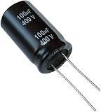 Condensador electrolítico quimico 100µF 400V Ø18x32mm.