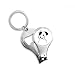 Cartoon Dog Black Illustration Pattern Nail Nipper Ring Key Chain Bottle Opener Clipper
