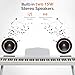 GLARRY Digital Piano Keyboard with Stand, Portable 88 keys Semi-Weighted Electric Piano with Pedal for Beginner, Bluetooth, Triple Pedals, Power Supply, 2 Speakers (White, Compact)