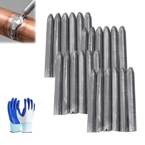 Low Temperature Universal Welding Rod, 2026 Upgraded Lighter Melt Low Temp Welding Rods, Aluminum Rod for Stainless Steel, Iron, All Metal, Beginner and Pro, No Flux Required (24)