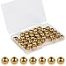 40 PCS Precision Brass Bearing Balls, 1/2 Inch Diameter Polished Surface, Quality and Corrosion-Resistant, Includes Transparent Storage Box, Ideal for Ball Mill and Diverse Projects