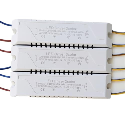 Adaptateur LED 3 couleurs pour variateur et transformateur de plafonnier de salon 160W