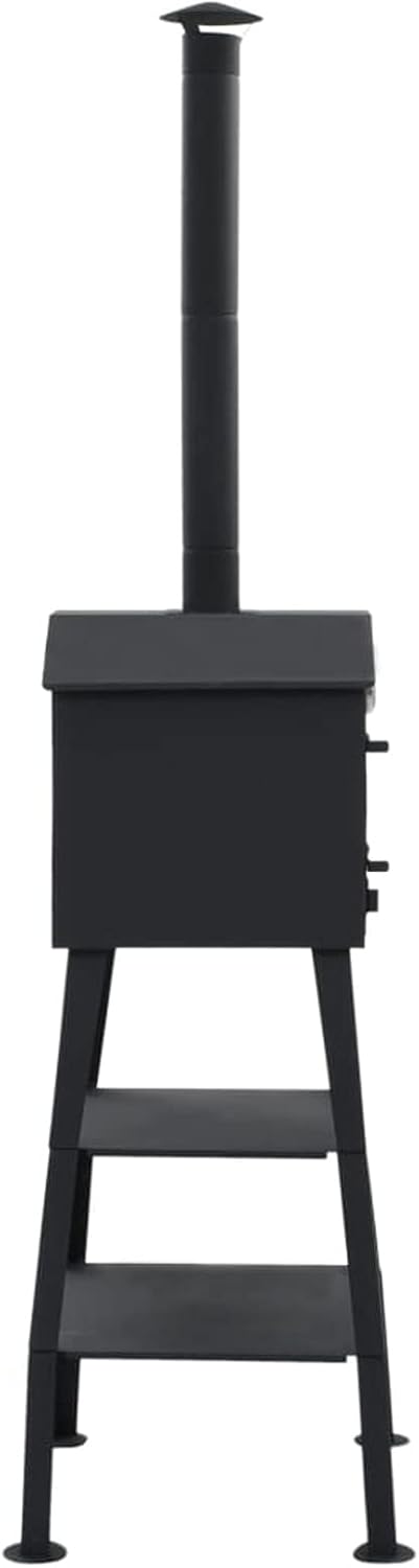 Charcoal Fired Outdoor Pizza Oven, 2 Fireclay Stones, High Heat Resistant, Standalone Design for Baking Pizzas, Bread, Cakes in Garden