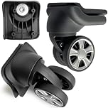 Luggage Wheels Replacement Wheel for Luggage Suitcase Repair 360° Rotating Suitcase Replacement Wheels with 4 Mounting Holes H330 (A set - 4 pcs)