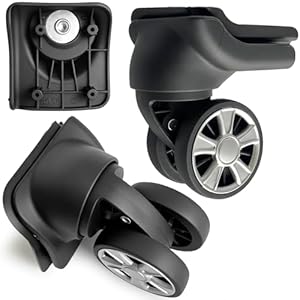 4 stks Bagage Wielen Vervanging Wiel voor Bagage Koffer Reparatie 360° Roterende Koffer Vervanging Wielen met 4 Montagegaten L330