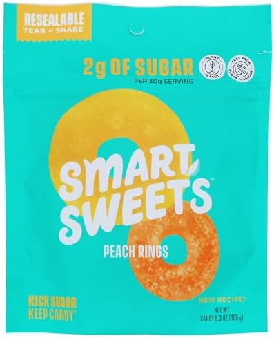 SMART SWEETS Peach Rings, 5.3 OZ