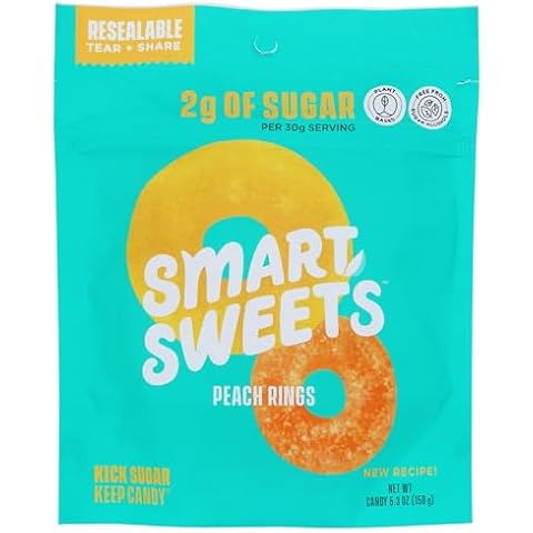 SMART SWEETS Peach Rings, 5.3 OZ Cover