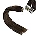 Produktbild LaaVoo 20 Zoll 100% Human Hair Tape Extensions Remi Echthaar Glatt Dunkelstes Braun Balayage Hellbraun Skin Weft Tape Tressen 50GR/20PC #2/8/2