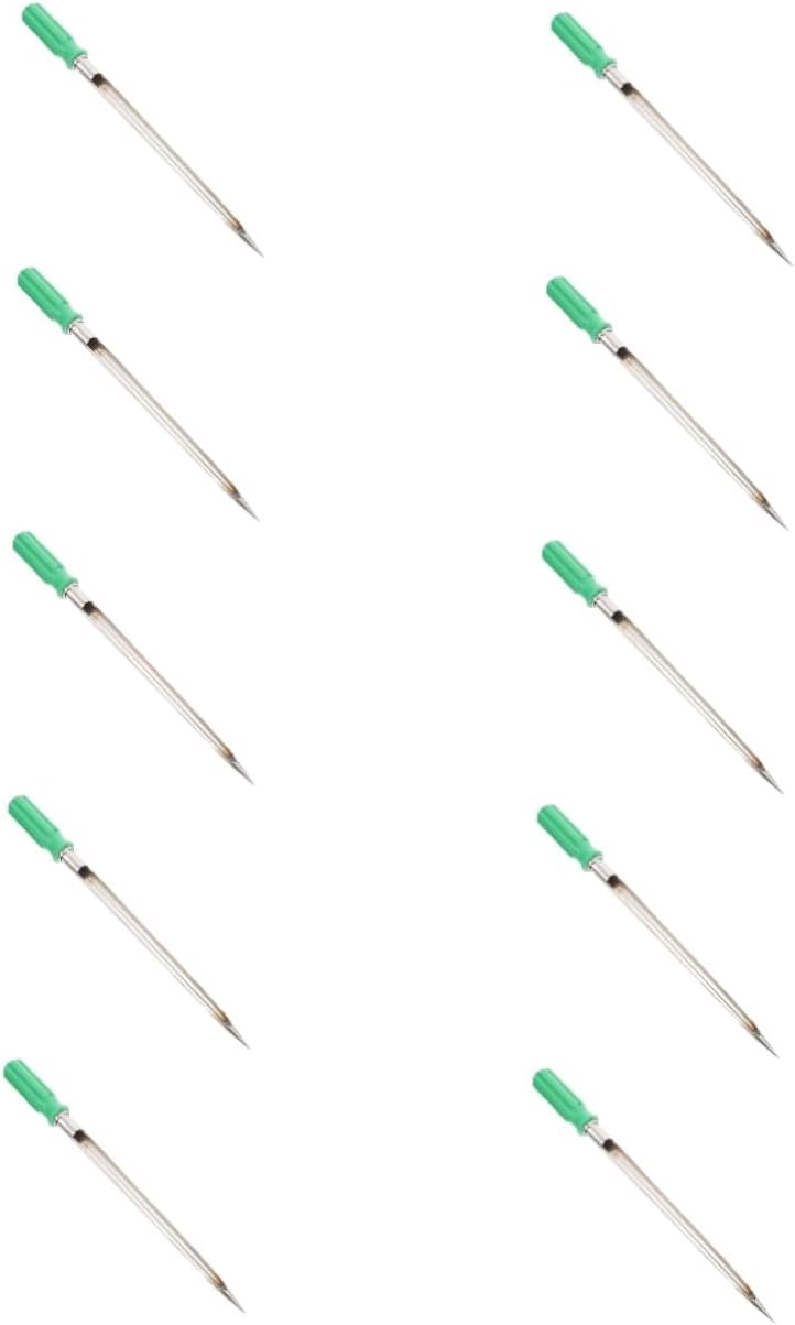 VICASKY 10pcs Stainless Steel Grain Probe Sampler Plastic Handle Accurate Cereal Sampling Tool for Corn Rice and More and Easy to Clean