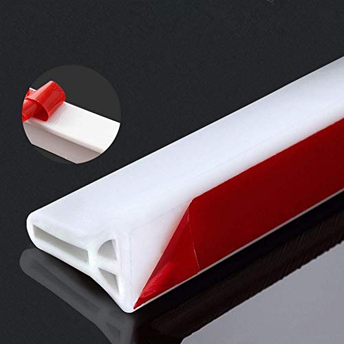 New Collapsible Threshold Water Dam -Bathroom Water Stopper Flood Shower Barrier Dry And Wet Separation Collapsible Shower Threshold (3 Foot) #TOP2