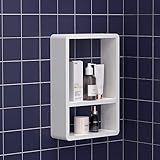 💎【Modernes Design】 - Weißes Aussehen, einfach und elegant, schmücken Ihr Badezimmer perfekt. ARC-Eckblick bietet Ihnen und Ihrer Familie mehr Schutz. Ebenen-Design mit unterschiedlicher Höhe, passend für beliebige Formteile.