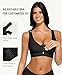 FeelinGirl Post Surgery Compression Bra Soft Support for Mastectomy Breast Augmentation Breast Lift Bra Black M