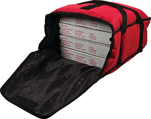 Black Friday - 60% OFF San Jamar PB17 Commercial Insulated Pizza/Food Delivery Bag, 5" H x 16.5" W x 17" D, Red Black Friday - 60% OFF San Jamar PB17 Commercial Insulated Pizza/Food Delivery Bag, 5" H x 16.5" W x 17" D, Red