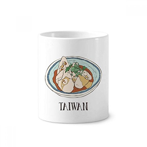 Tasse de nouilles de boeuf Taiwan : porte-brosse à dents et stylo