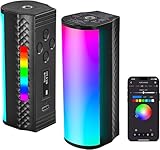 NEEWER スティックライト マグネット式 チューブライト 360°RGB 撮影用ライト APP制御 小型 手持ち LEDビデオライト 調光可能 色温度2500K-8500K CRI97 2500mAhバッテリー内蔵 17種FX光効果 ライブ配信/動画撮影/YouTube/Vlog撮影用 TL97C