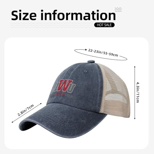 Gorra de béisbol Indiana Wesleyan University Mesh unisex miniatura 6