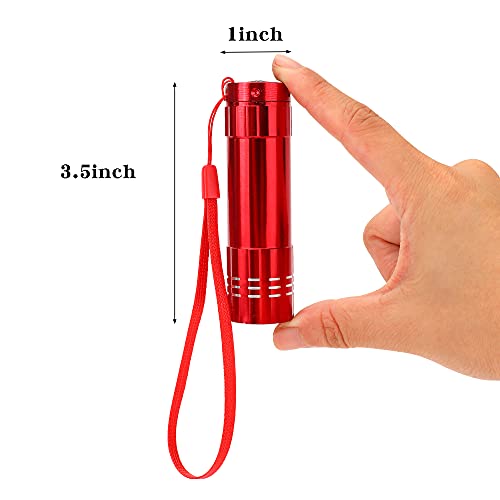 Kunhe 18 Pack Mini Led Flashlight Set 100 Lumen Cob Flashlights For Kids Aluminum Led Handheld Pocket With Batteries For Camping Gift #TOP1