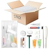 Hygiene Kit Bulk, Individually Packed, The convenience kit bulk Is Fully Equipped And Clean And Hygienic, Convenience Kits Suitable For Hotel, Home, Camping, Travel (12 sets)