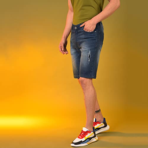 Image of CAHOOT Men Torn Jeans Short