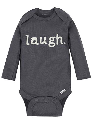 Image of Onesies Brand Unisex Baby 6-Pack Long Sleeve Bodysuits - Breathable Cotton One-Piece Outfits for Newborns & Infants