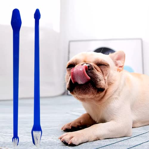 Escovas de Dente para Cães e Gatos com cabo plástico e cerdas macias. Uma cabeça grande e uma cabeça