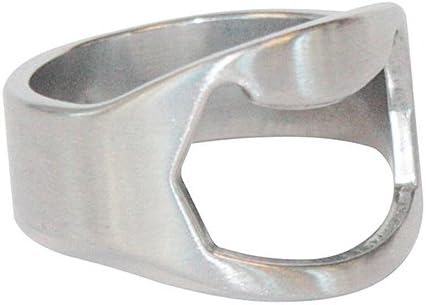 Miniatura 6 de Anillo abridor de cerveza creativo, abridor de botellas de cerveza, herramienta de cerveza de barra de acero inoxidable, abridor de botellas de