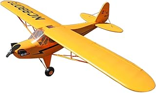 NOBRIM RC Plane J3CUB Cubs EPO Foam RC Airplane Wing Span 1400mm PNP Version Model RC Fixed Wing Aircraft (Yellow)