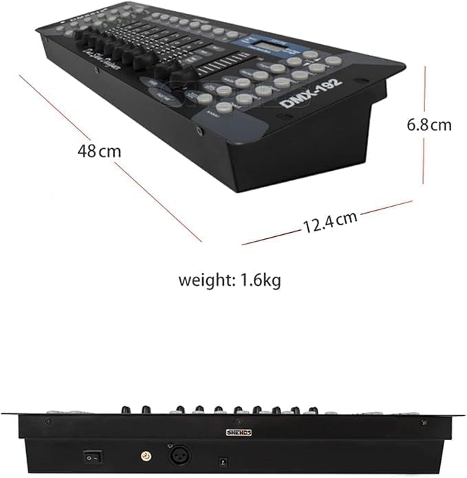 Dimensions and weight of the SHEHDS 192 DMX Controller