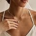 Pearl Necklaces for Women Trendy,14K Gold Plated Single Simple Pearl Pendant Necklace Dainty Wedding Chain Necklace Small Cute Gold Pearls Choker Necklaces for Women Fashion Prom Jewelry Bride Gifts