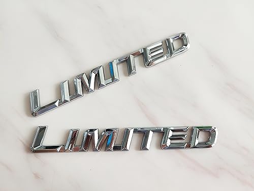 Image of 2X Metal Chrome Plated Decal Suitable for Fender Trunk (Silver)
