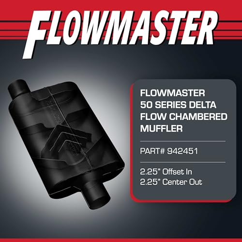 Image of Flowmaster 50 Series Delta Flow Muffler - 2.25 inch Offset In /Center Out