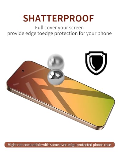 Image of Privacy Screen Protector for iPhone 16 Pro Max 2 Pack Gradient Green